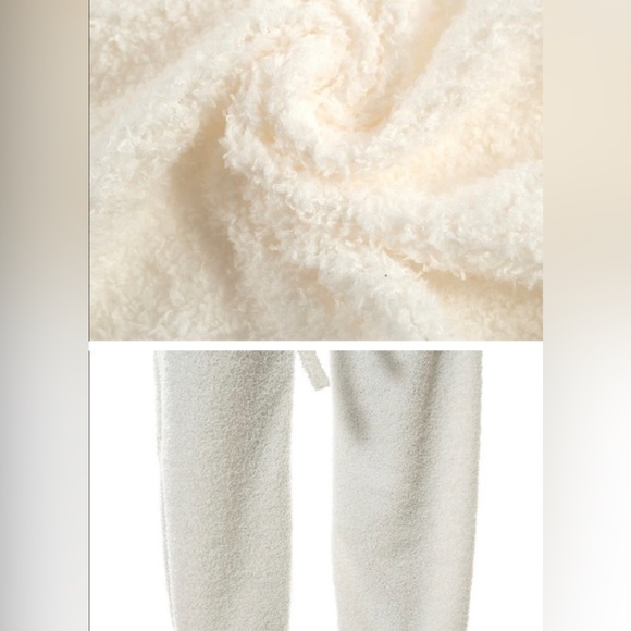 White fuzzy lounge set - Picture 5 of 6